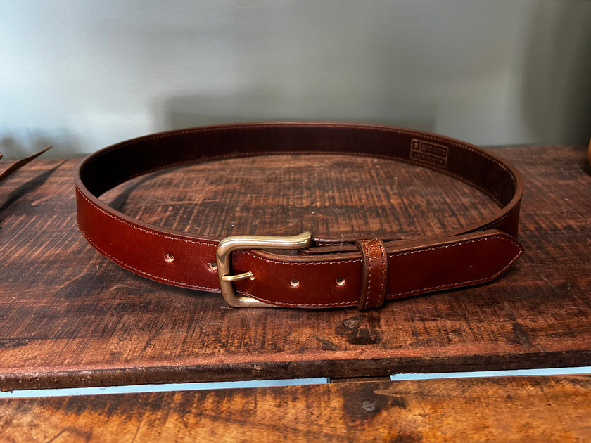 Handmade Leather Belt | Horse Butt | Brown