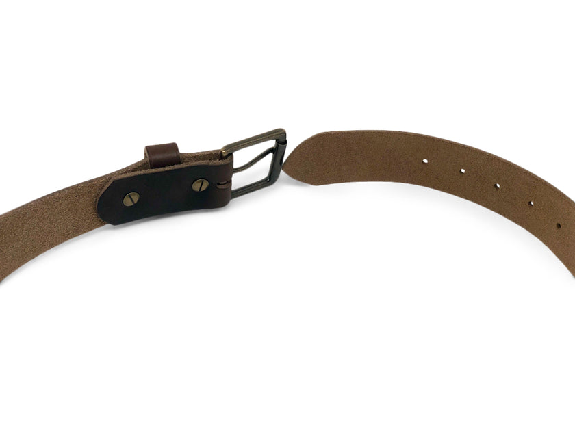 1 ¼ double ring belt, brown Horween Chromexcel – Currier & Beamhouse