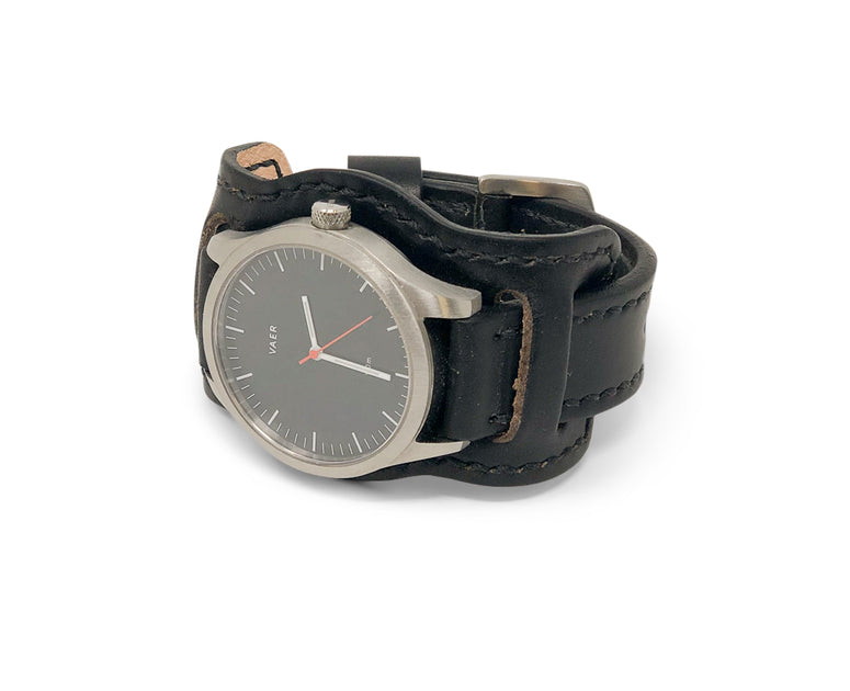 Black Leather Watch Strap Chromexcel Jack Foster