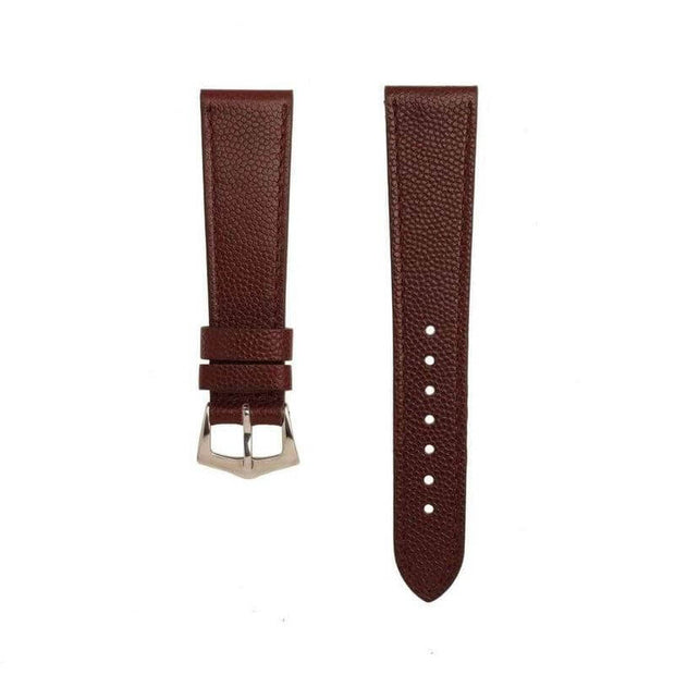 Burgundy Hammered Calfskin Watch strap