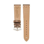 Dark Brown Vintage Leather Watch Strap - Brown