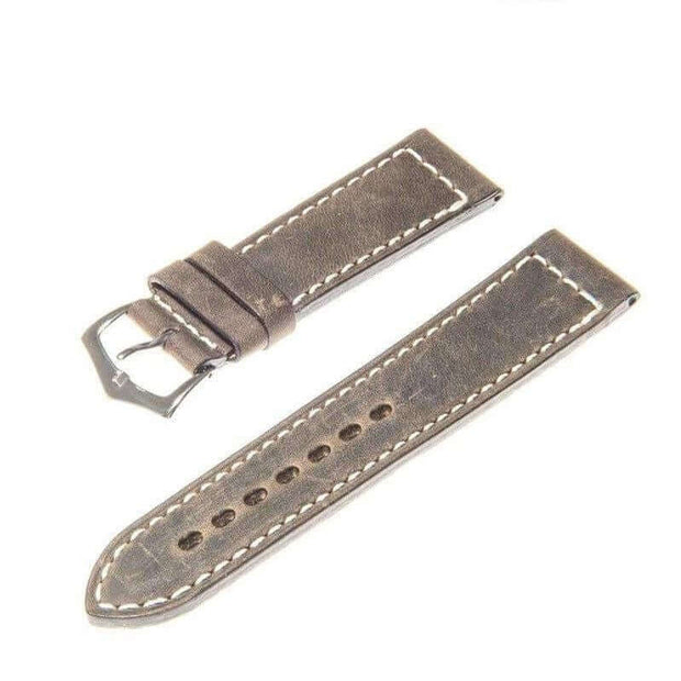 Dark Green Italian Leather Watch Strap