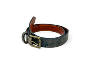 Handmade Leather Belt | Gallun Leathers | Charcoal Teton Stag