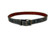 Handmade Leather Belt | Gallun Leathers | Charcoal Teton Stag