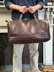 Jack Foster Weekender  | Dark Brown Shrunken Bison | USA Made