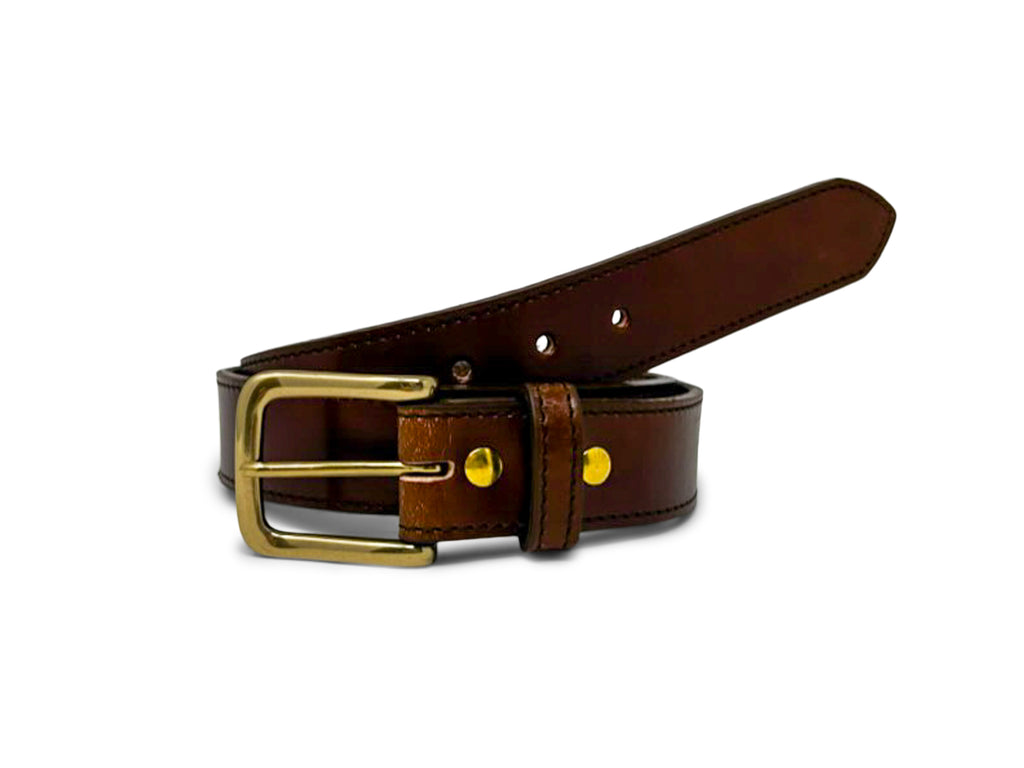 Handmade Leather Belt | Horse Butt | Brown