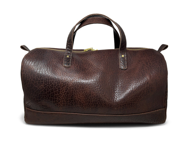 Jack Foster Weekender  | Dark Brown Shrunken Bison | USA Made