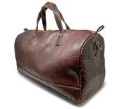 Jack Foster Weekender  | Dark Brown Shrunken Bison | USA Made