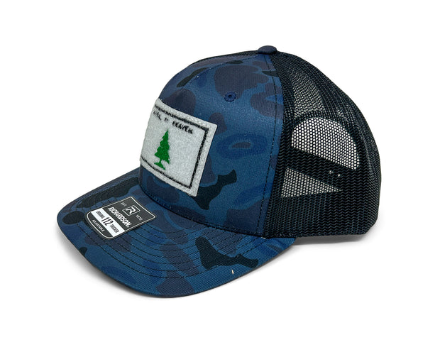 Appeal To Heaven Hat | Textured Velcro Patch | Richardson 112 Navy Camo