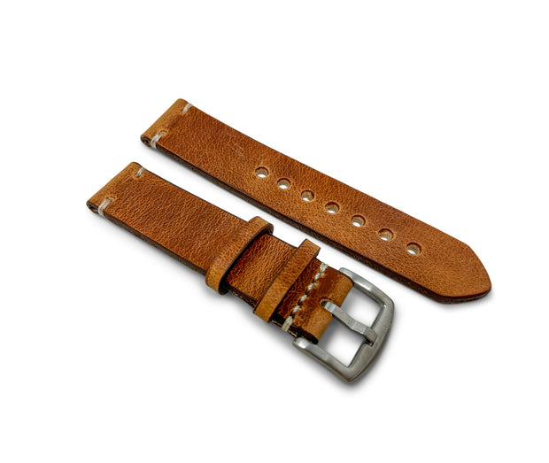 Premium Watch Strap | Horween Natural Dublin