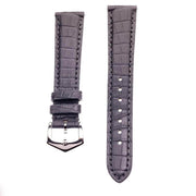 Matt Dark Grey Alligator Watch Strap