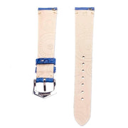 Matt Light Blue Alligator Minimal Stitches Watch Strap