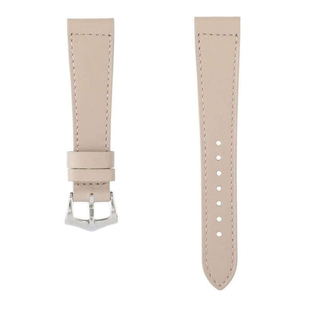 Taupe Calfskin Leather Watch Strap