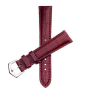 Apple Watch Leather Band ™  Burgundy Matt Alligator Watch Strap