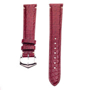 Apple Watch Leather Band ™ Burgundy Millennium  Alligator Minimal Stitches