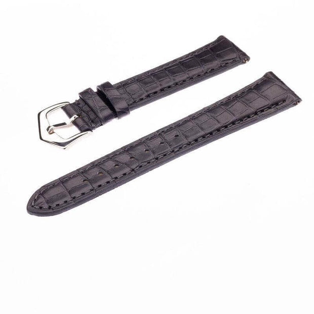 Apple Watch Leather Band ™ Dark Grey Matt Alligator Watch Strap