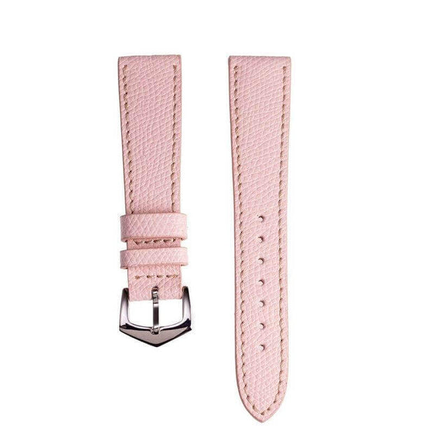 Apple Watch Leather Band ™ Hammered Pink Ecru Stitches