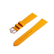 Apple Watch Leather Band ™ Hammered Yellow Ecru Stitches