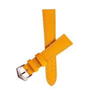 Apple Watch Leather Band ™ Hammered Yellow Ecru Stitches