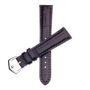 Apple Watch Leather Band ™ Matt Black Alligator Watch Strap